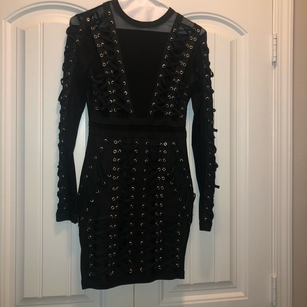 Bondage bodycon dress